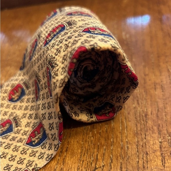 Oscar de la Renta 100% Silk Elegant Patterned Men's Tie EUC!! - Picture 4 of 8